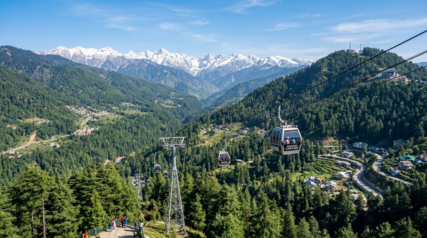 Patnitop Hill Station Cable Car Gondola and Alpine Himalayas